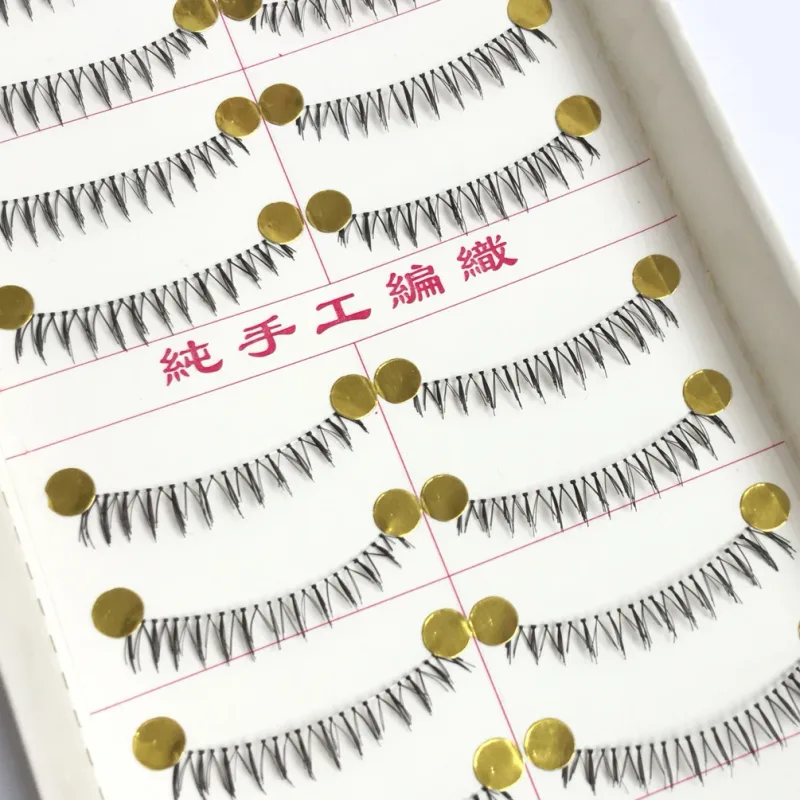 10 Pairs Pro Makeup Different Style Lower Under Bottom Eye Lashes Extension False Eyelashes Tools
