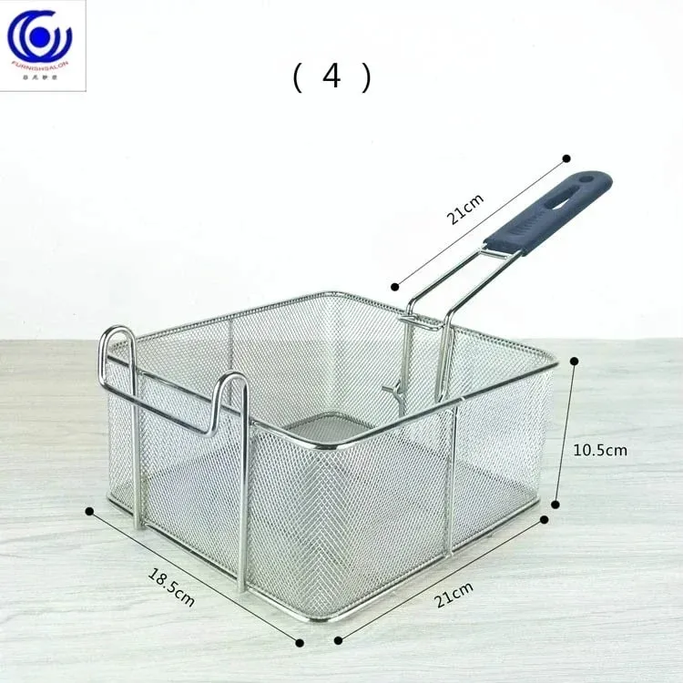 Stainless Steel Fryer Screen French Fries Frame Square Filter Net Encrypt Colander Shaped Frying Basket Fryers Meshed — image 12