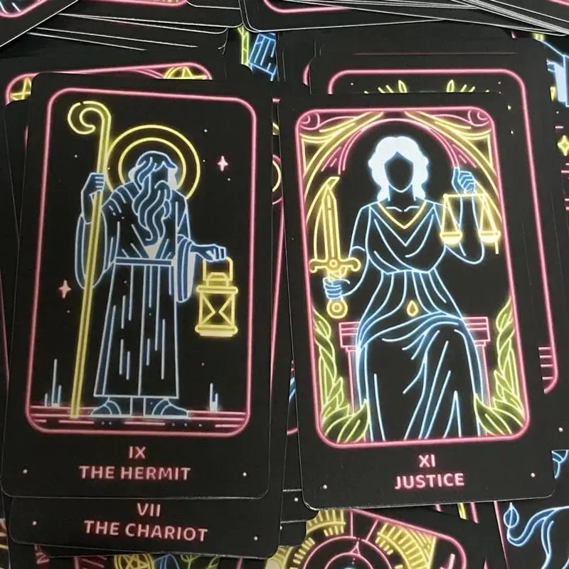 Simple Modern Minimalist Tarot cards A 78 deck Divination Fate English Edition Oracle Board Playing Table Games For Party — image 5