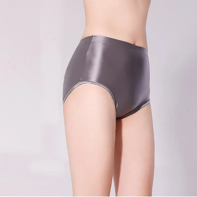 Glossy Seamless Spandex Shorts Silky Smooth Sexy Solid Pants High Waist Tights Biker Running Workout underwear men briefs