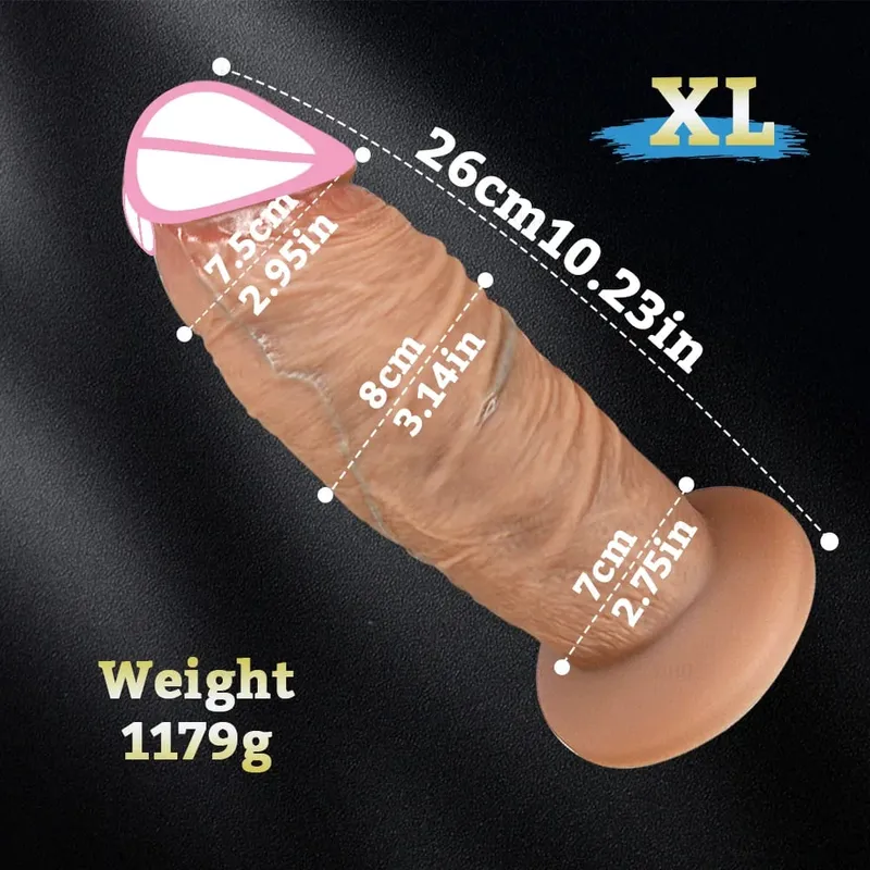 Dlouhý penis Velký péro Super realistická Silná dilda Silikonové Anální Dildo Vaginální expandér Sexuální hračka pro dospělé Žena Masturbace anální kolík — image 6