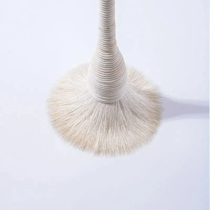 Flat Goat Wool Rattan Makeup Brushes Profesional Foundation Blush Loose Powder Contour Brush for Beauty Make Up Brushes — image 4