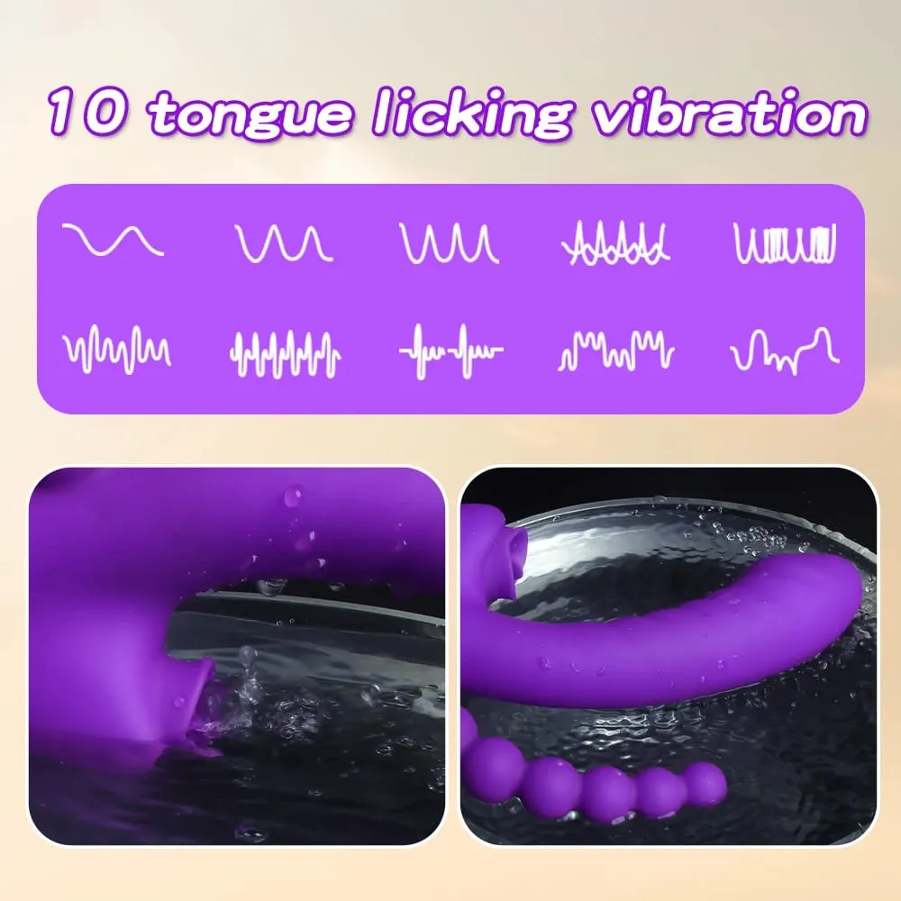 Vibrador 3 em 1 para sexo anal, estimulador de clitóris e clitóris, brinquedos sexuais femininos, sucção, produtos para adultos — image 3