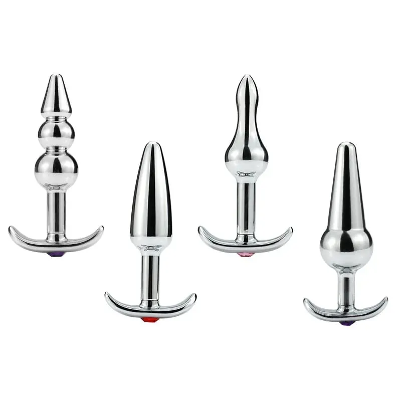 Metal Anal Boncuk Butt Plug Seti Giyilebilir Dış Mekan Küçük Büyük Anal Plug G Spot Yapay Penis Eklemek Vajina Anüs Seks Oyuncak — image 6