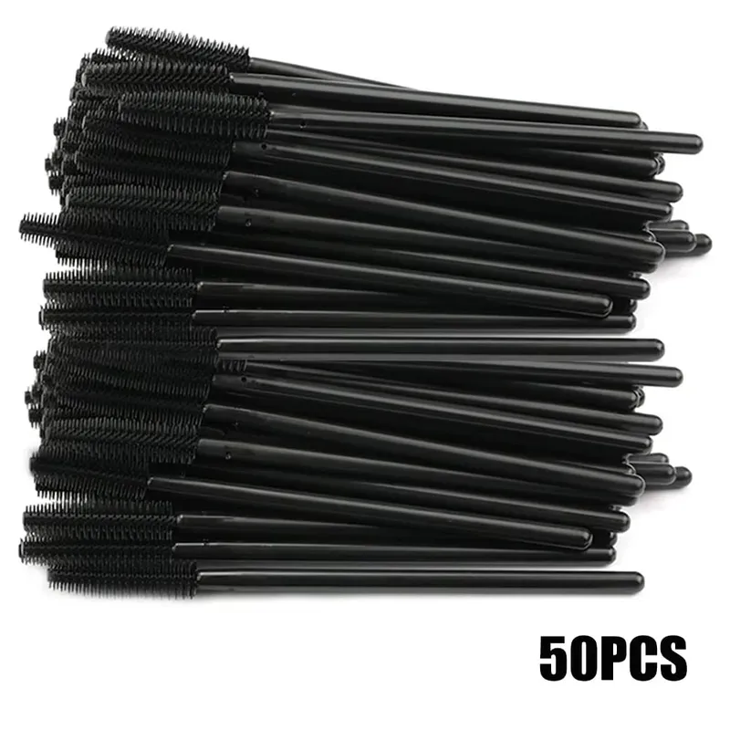 50/100PCS Eyelash Brush Silicone Eyelashes Brushes Mascara Wands Applicators Kits For Lash Extension Eyebrows Makeup Tool — image 8