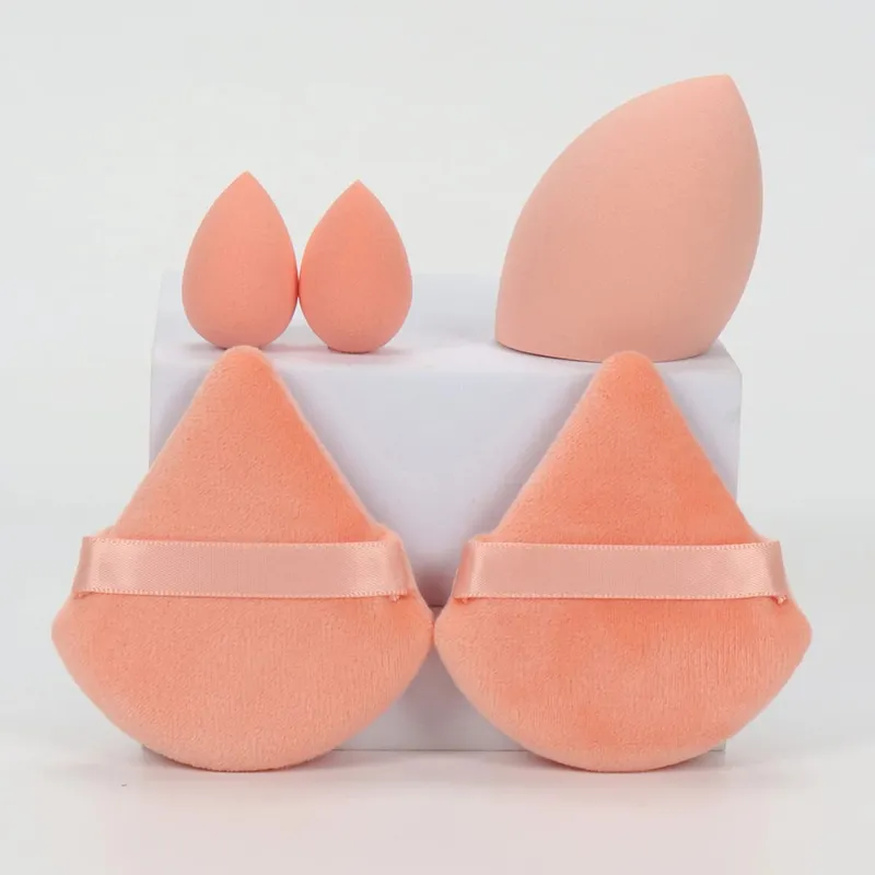 5Pcs Professional Makeup Sponge Set - Soft Gentle Multi-Purpose Tools for Perfect Foundation Powder and Blush Application