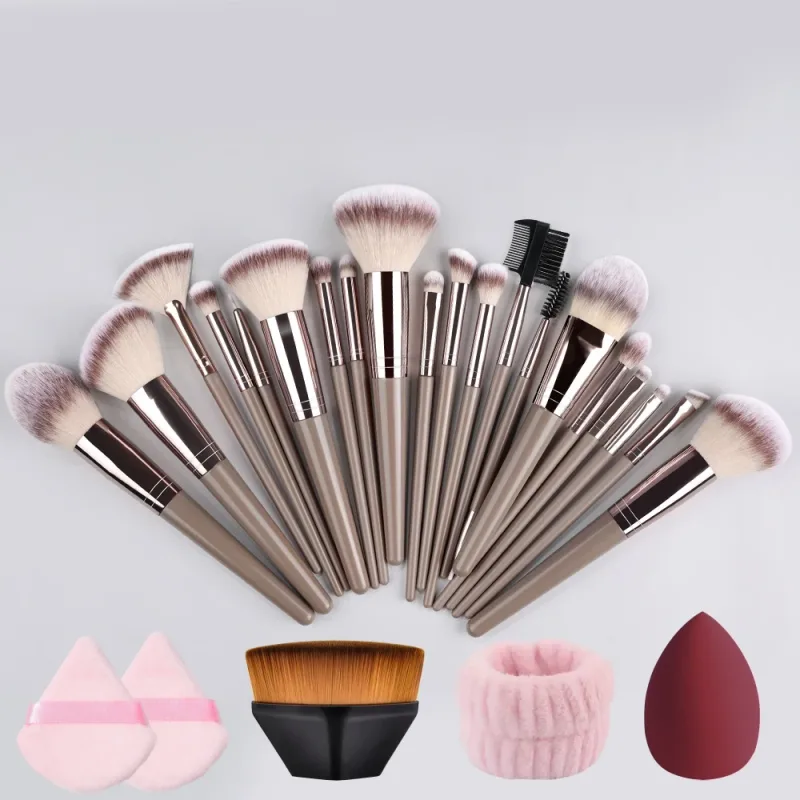 20Pcs Makeup Brushes Set Professional Super soft detail Blush highlighter Foundation Concealer Eyeshadow Brush Women Beauty Tool
