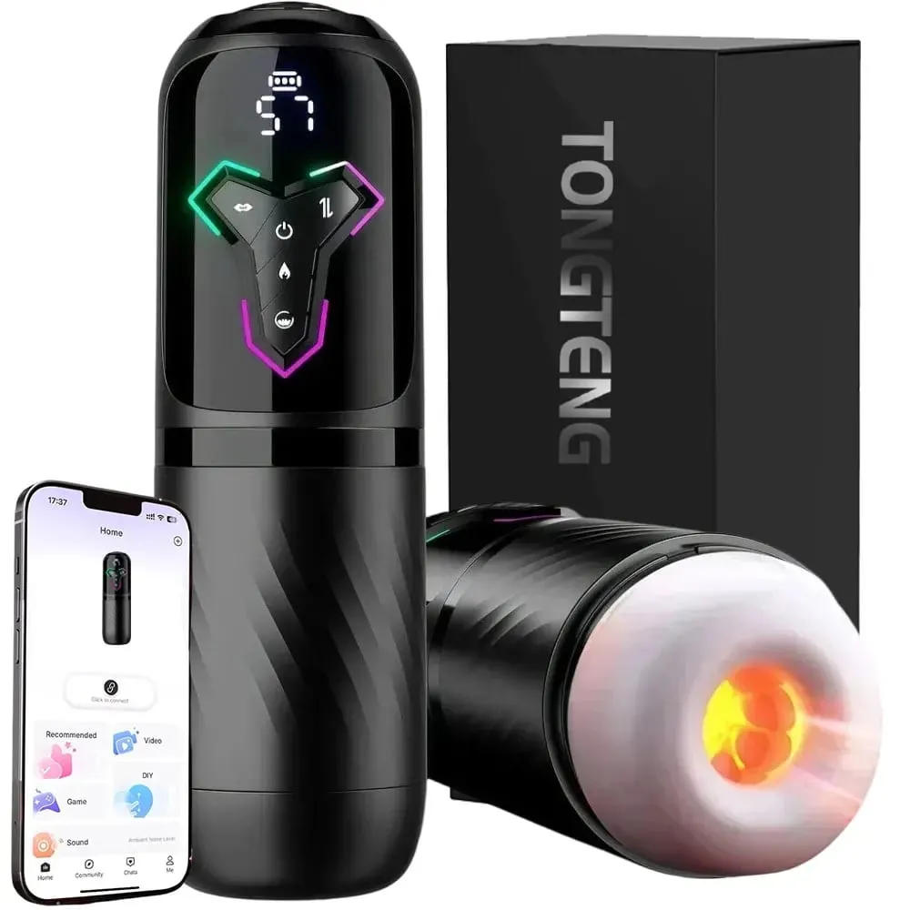 Automatic Male Masturbator Cup with Sucking Thrusting Heating Modes Stroker Blowiob Machine LCD Display Adult Sex Toy for Men — image 1