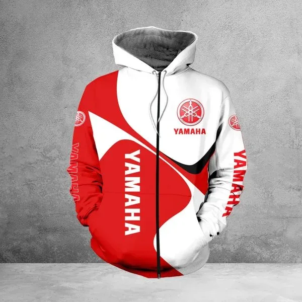 Felpa con cappuccio da uomo per moto Yamaha Pullover stampato in 3D Felpa street style di alta qualità Giacca a vento Abbigliamento sportivo