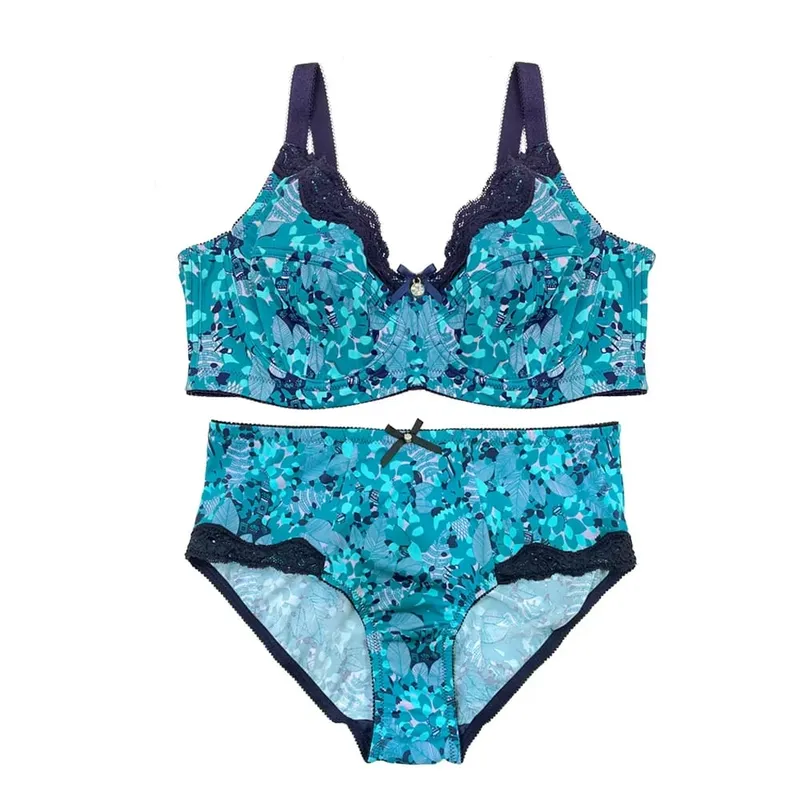 Mierside D0295 Hot Fashion Plus size bh-sæt uden polstring Lingeri til kvinder Sexet 34/36/38/40/42/44/46 C-D-DD-DDD(E)-F-G