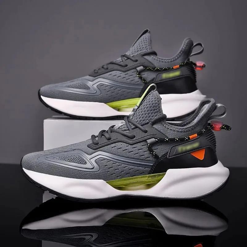 Men's Shoes Lightweight Sports Running Casual Fly Woven Mesh Soft Sole Sneakers Breathable Fashion Trendy Shoes for Teenagers