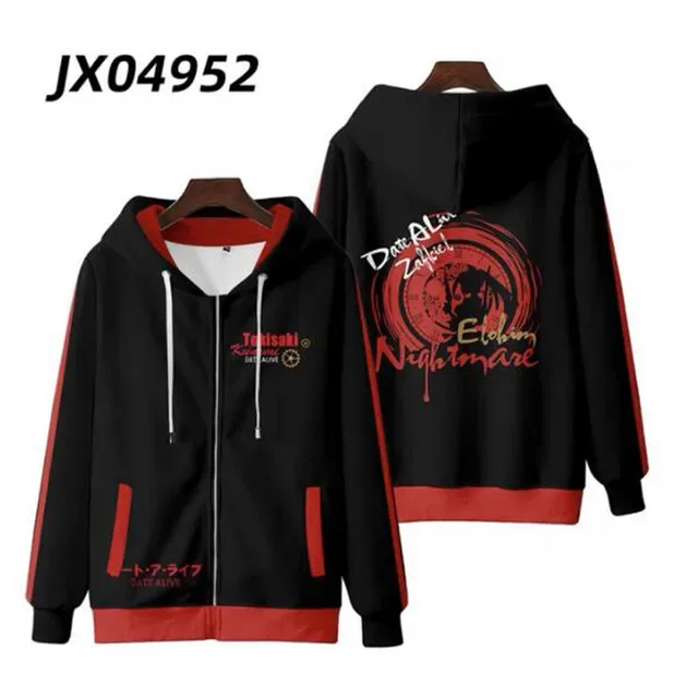 Anime Date A Live Girl Tokisaki Kurumi Nightmare 3D Printed Men's Sweatshirt Hooded Hoodies Harajuku Man Clothes — image 16