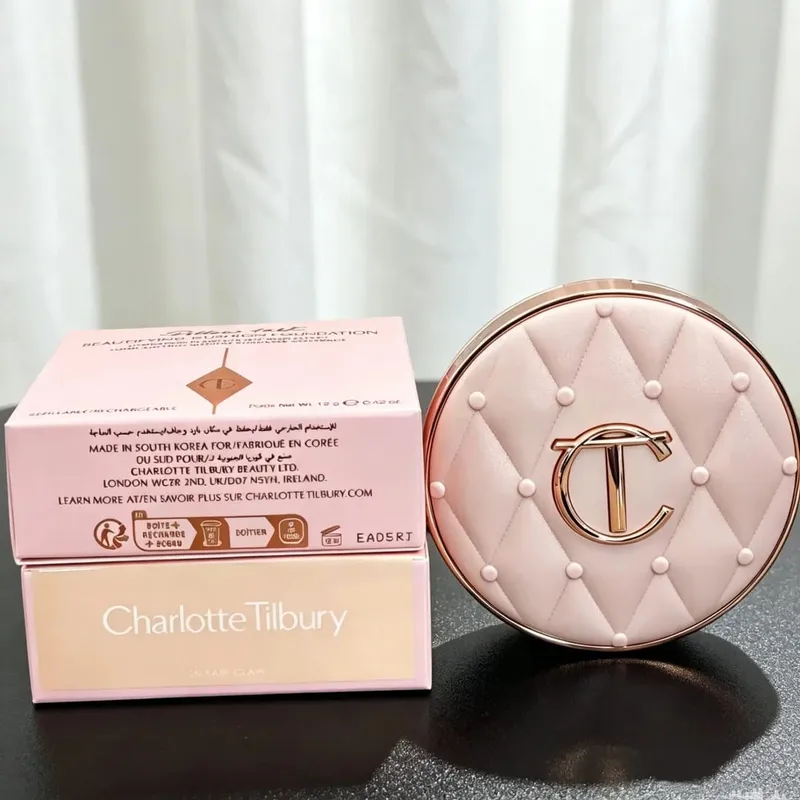 Charlotte Tilbury Concealer Cushion Silky Setting Powder Concealer Portable Long-lasting Foundation Makeup With Box Gifts — image 11