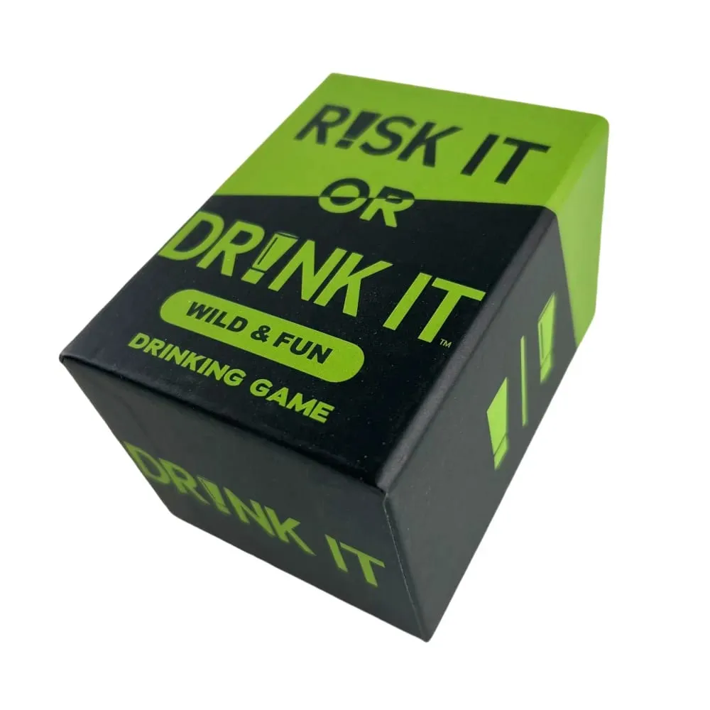 Risk It Or Drink It Fun Party Game For College Card Game Drinking Game Pregame Night Hilarious Dares Challenges Questions Adult