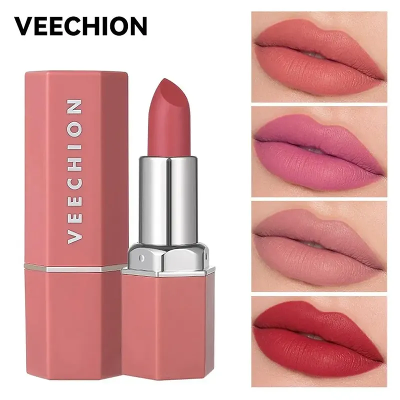 Nude Matte Lipstick Non-stick Cup Lip Stick Not Fading Velvet Lipsticks Waterproof Long Lasting Sexy Red Pink Makeup Cosmetics