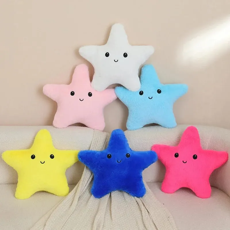 Estrela de cinco pontas estrela do mar travesseiro de pelúcia estrela múltiplas cores estrela brinquedos de pelúcia casa sofá quarto almofada presentes para amigos — image 2