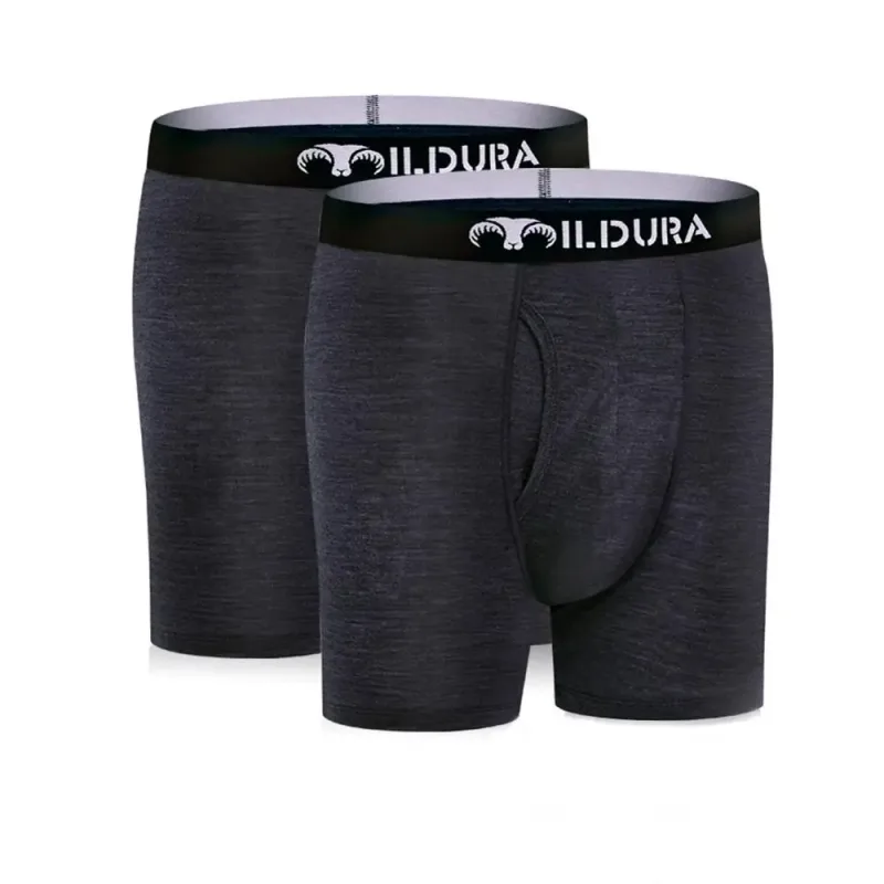 100% Merino Wool Boxer Briefs Men Underwear Merino Wool Boxer Underpants Men Boxer Brief Moisture Wicking Breathable Soft 180G — image 2