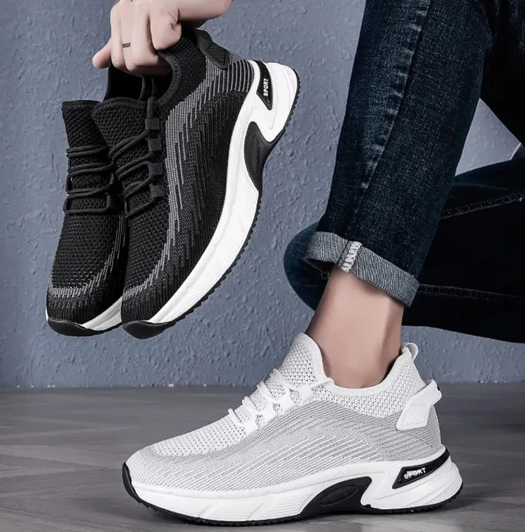 Buty Podwyższające Niewidoczne Podwyższenie 8cm. Oddychające buty sportowe z siateczki podwyższające wnętrze dla butów męskich Rozmiar 6cm — image 9