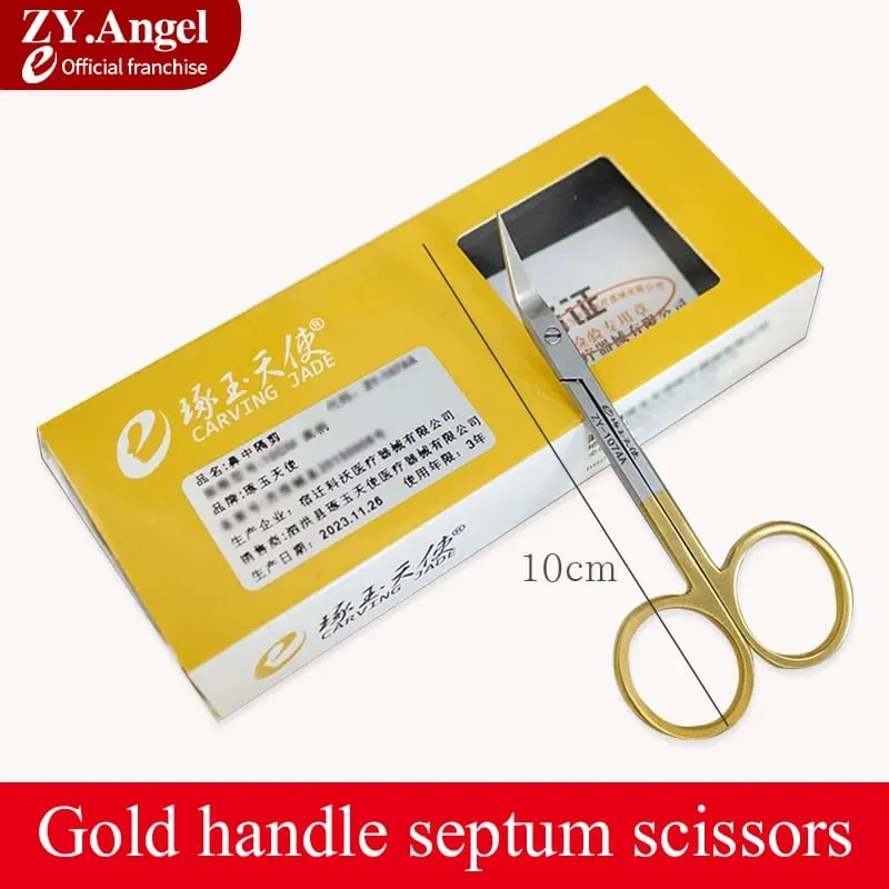 Nasal Septum Scissors 45 Degree Inclined Nose Cosmetic Instrument Inclined Scissors Nasal Surgical Tool — image 8