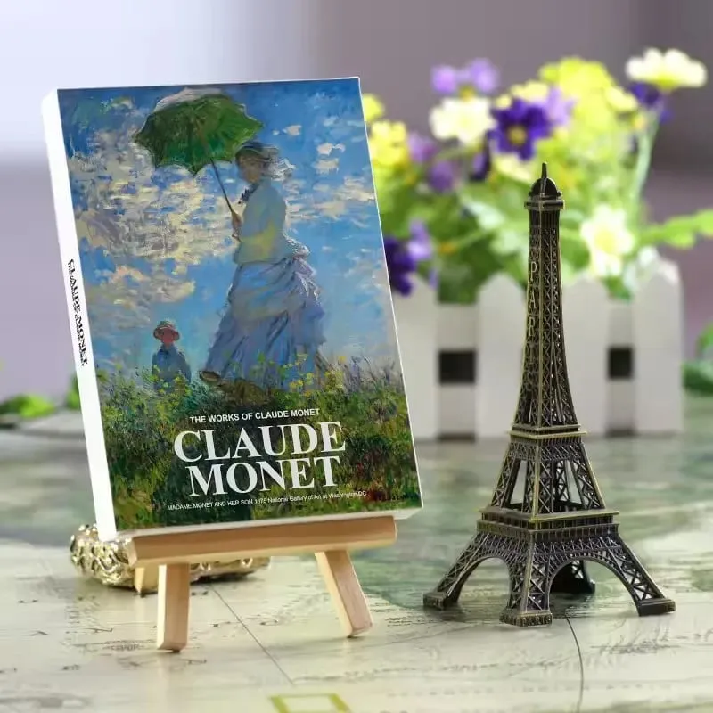 30 Sheets/Set Claude Monet Oil Painting Postcard Vintage Monet Garden Art Painting Greeting Message Cards Student Gift