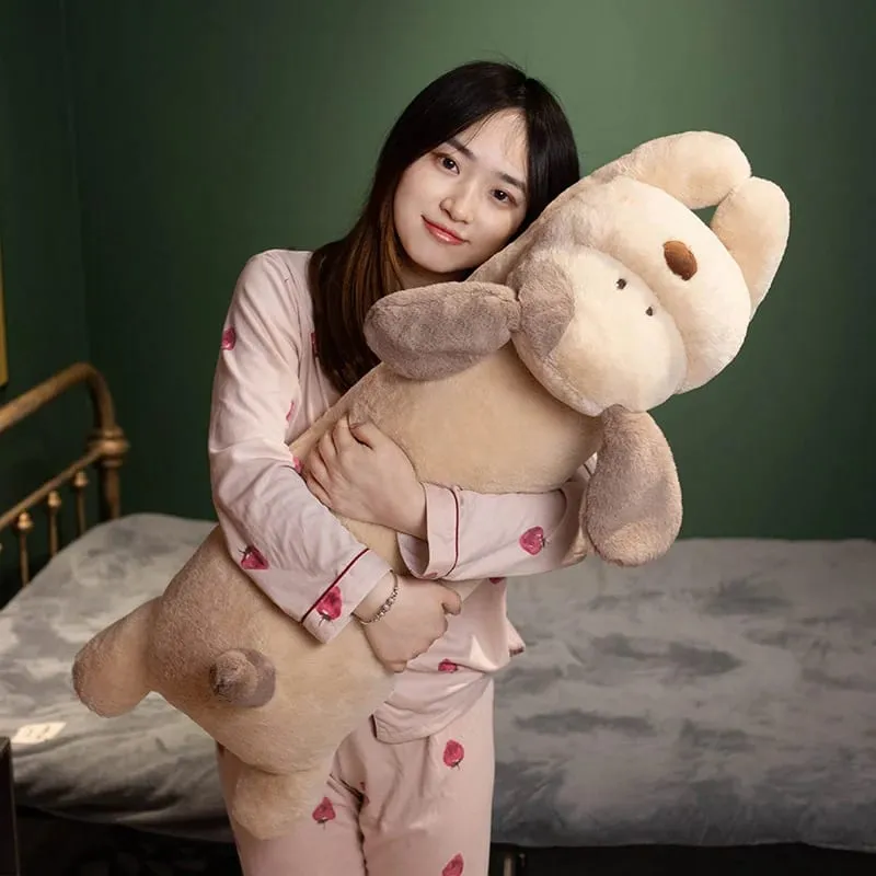 90CM Huge Soft Body Long Dog Plush Pillow Stuffed Animal Home Decoration Sofa Room Cushion Toys — image 6