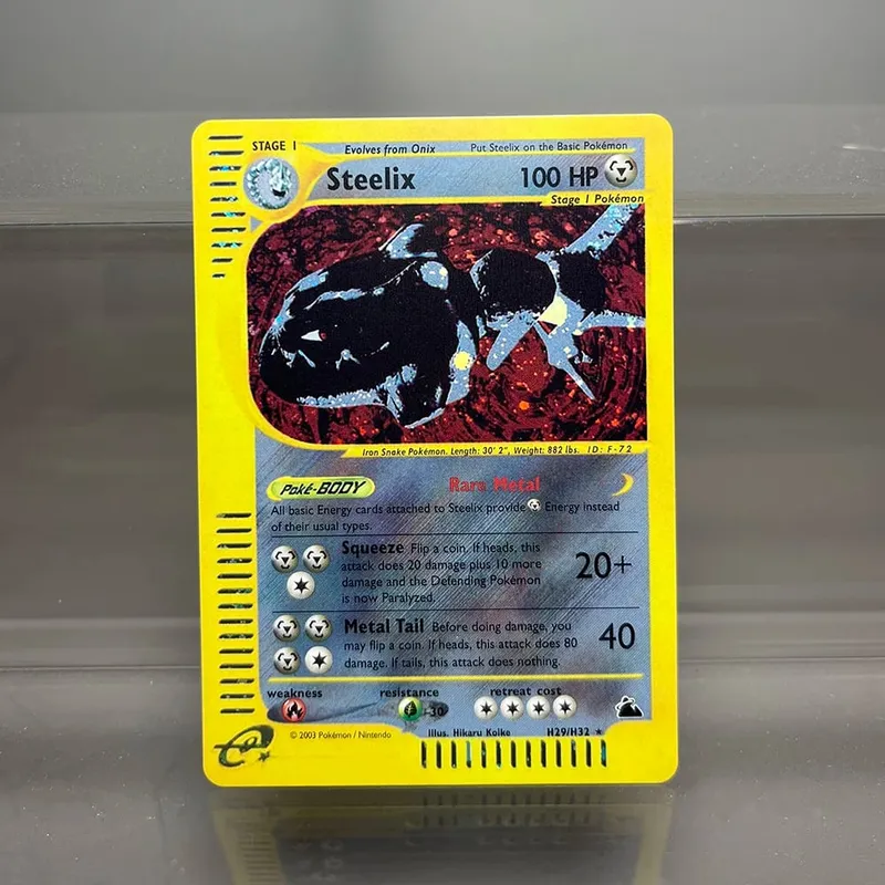 PKM-Karten Steelix Alakazam Scizor Einzelfolienkarten Raichu Slowking Game Collection-Karten PTCG-Ersatzkarten Aquapolis-Serie — image 3