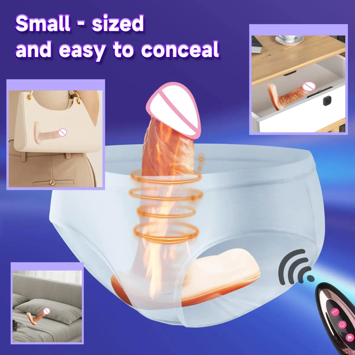 Wearable Realistic Dildo Vibrator Thrusting Penis Penetration Anal Vibration Adult Dildos Anal Sex Toy for Women Vibrators 18+ — image 3