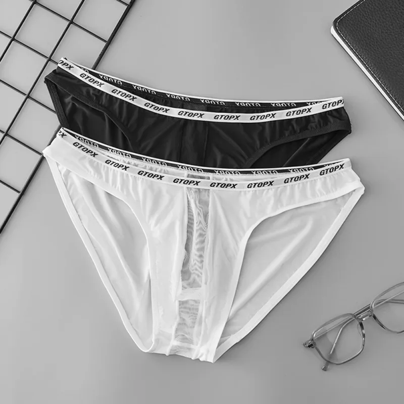 U Convex Pouch Low Waist Herren-Slip, transparente Mesh-Unterhose, dünner, atmungsaktiver Stoff, geeignet für alle Jahreszeiten — image 2