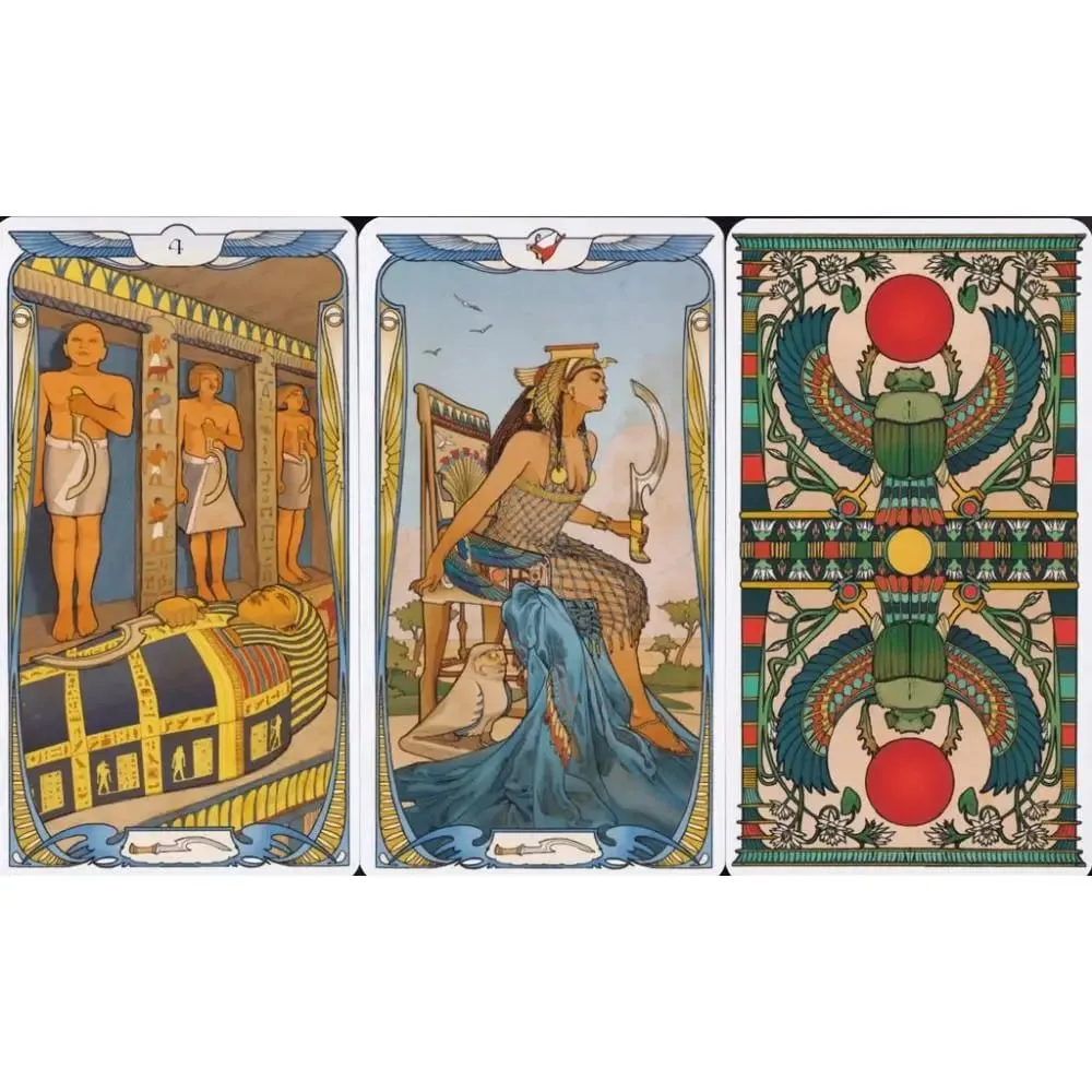 10.3*6cm Egyptian Art Nouveau Tarot 78 Pcs Cards — image 5