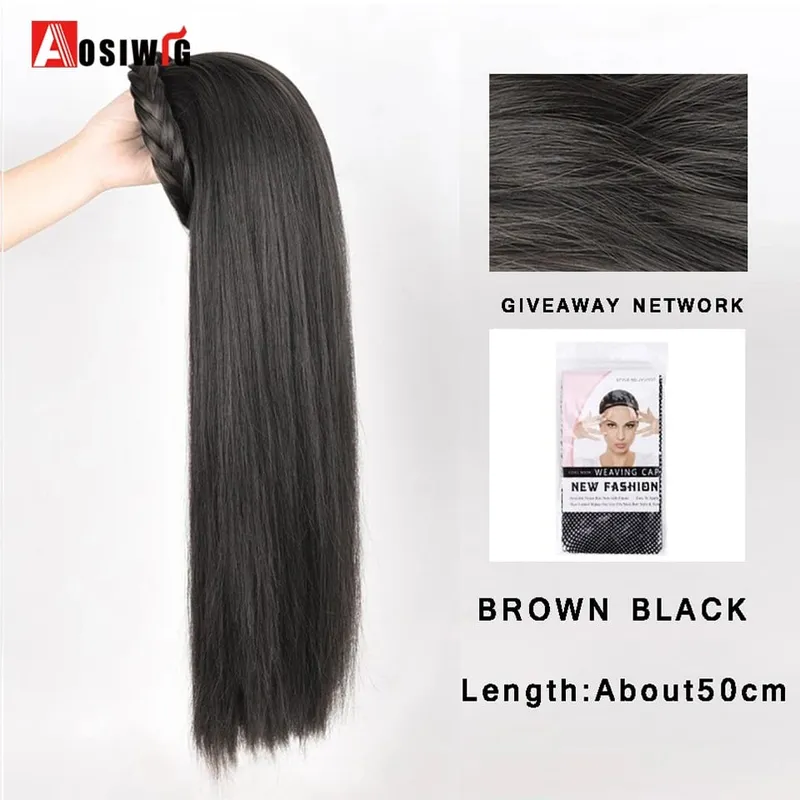 Synthetic Long Curly Half Head Style Wig Heat Resistant Hair Costume Christmas Party Cosplay Natural False Hairpieces — image 26