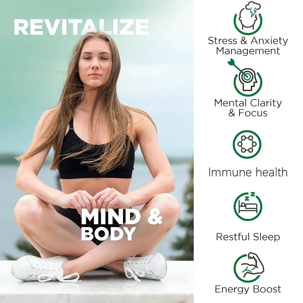 Ashwagandha Supplement- Supports Brain and Memory Improves Focus Stamina Improves Mood and Sleep - 120 Capsules — image 5