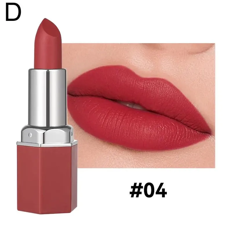 Nude Matte Lipstick Non-stick Cup Lip Stick Not Fading Velvet Lipsticks Waterproof Long Lasting Sexy Red Pink Makeup Cosmetics
