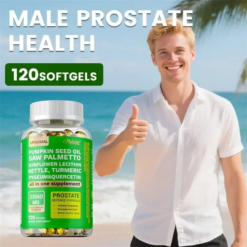 Prostate Support for Adult Men - Reduces Nighttime Toileting Relieves Bladder and Urinary Tract Problems Contains Saw Palmetto