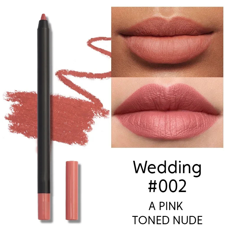 Nude Brown Lip Liner Pencil Lipstick Matte Smooth Waterproof Lipliner Long Lasting Non-stick Cup Lipstick Pen Beauty Cosmetics — image 10