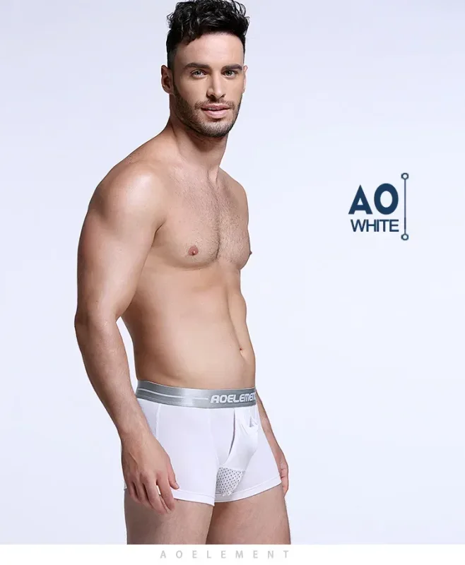 Bullet separate underwear Men's ventilated summer dry underpants Ice silk bag ice healthy boxers — image 11