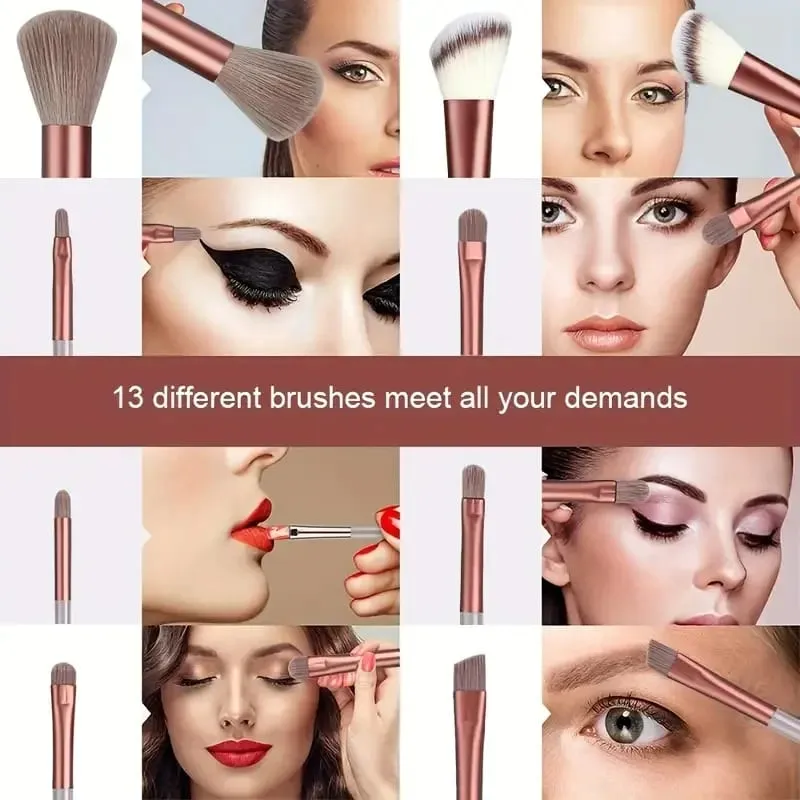 Makeup Brush Set Eye Shadow Highlighter Concealer Brush Blush Loose Powder Brush Blending Soft Fluffy Women Beauty Tool