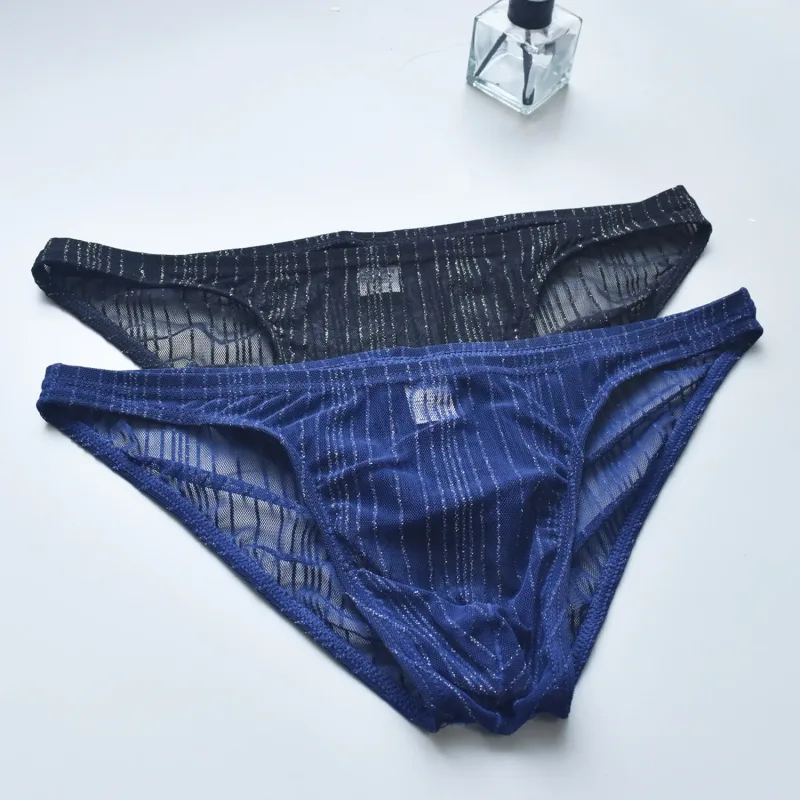 Men's Sexy Underwear, Transparent and Fun Mesh Thin Transparent Quick Drying Triangle Pants, Low Waist Breathable Underwear — image 10