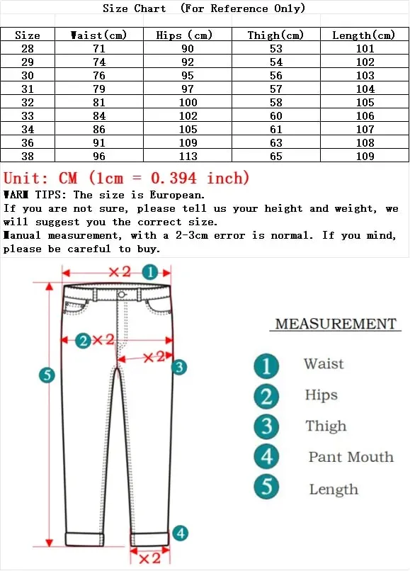 Men's New Slim Fit Stretch Cotton Jeans Ripped Casual Black Blue Denim Pencil Pants for Everyday Social Wear — image 7