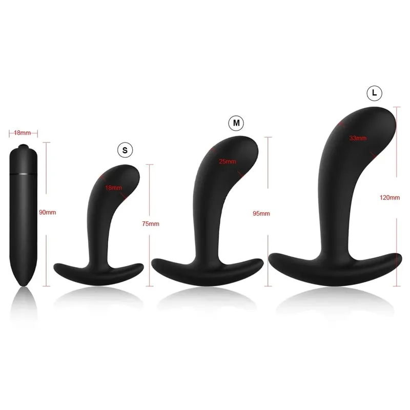 4pcs Beginner Silicone Butt Plug Anal Plug for Men Prostate Massager for Gay Mini Anal Bullet Vibrator Sex Toy for Men Women — image 11