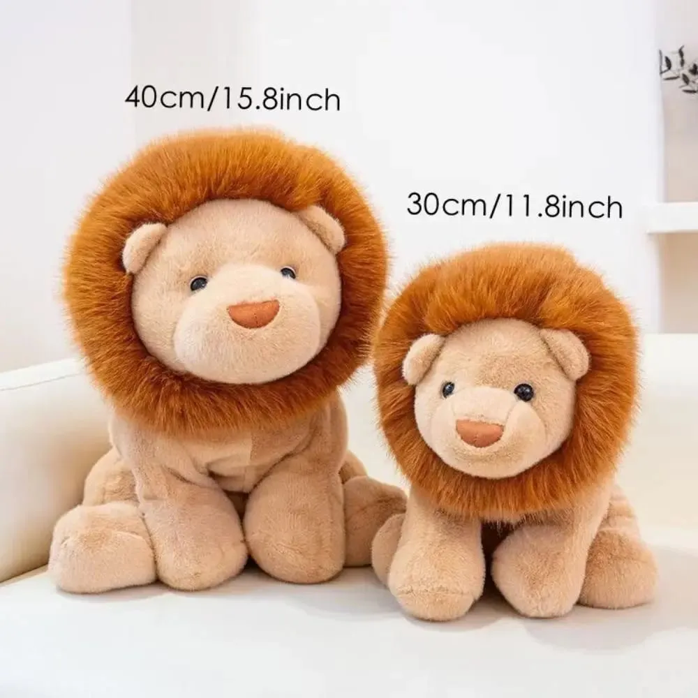 Creative Gift Soft Lion Stuffed Animal Plush Pillow Emotional Support Cute Plush Toy 15.8inch Stuffed Toys