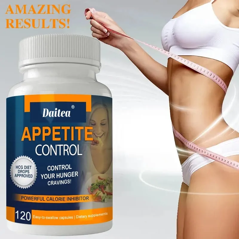 Daitea Appetite Control Capsules - Organic Vitamin C Chitosan (90% DAC) Metabolism Boost Fat Burning Low Fat — image 1