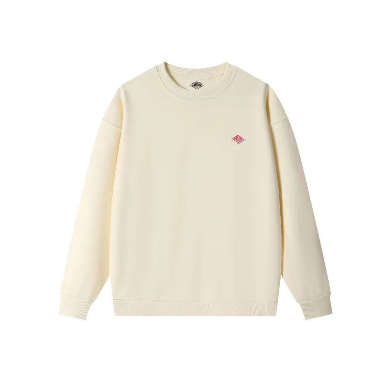 2025 nach Japan exportiert Herbst Dünne Sweatshirt Männer/Frauen Gleiche Stickerei Marke Baumwolle Oansatz Lange Hülse Lose Trainingsanzug Tops