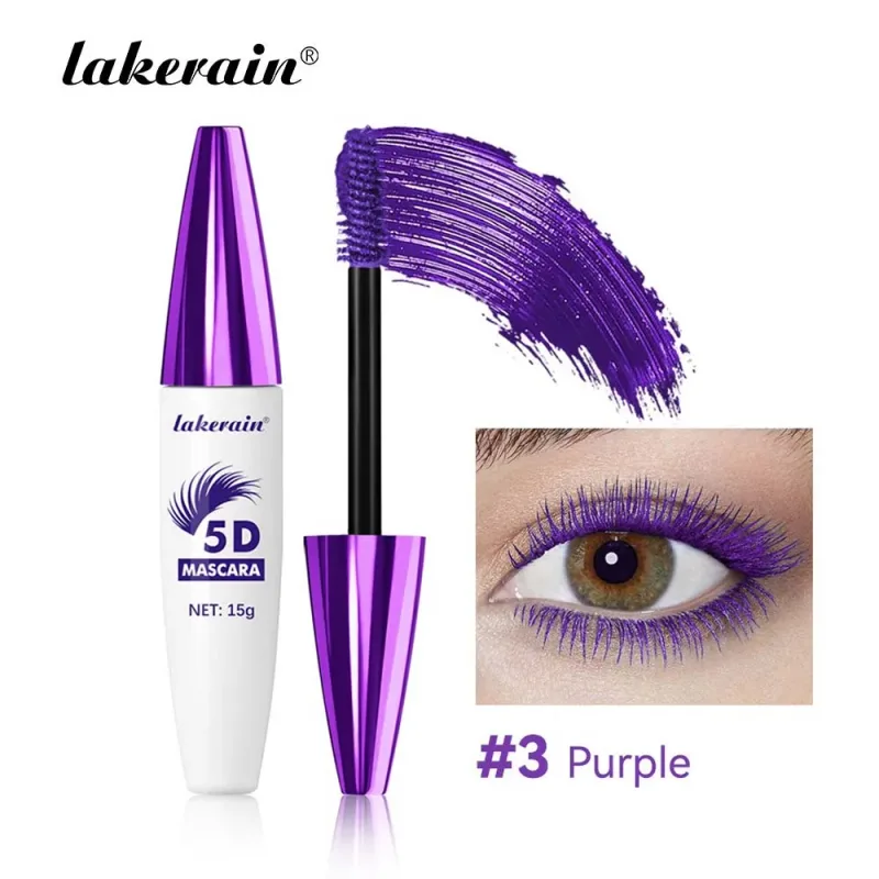 Red Wine Brown Eyelashes Mascara 5D Three-dimensional Eyelashes Curling Extension Non-smudge Waterproof Fast Dry Lsting Makeup — image 9