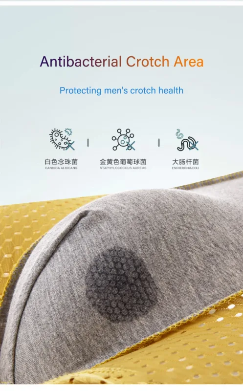 Mens Ice Silk Mesh Underwear Summer Breathable Mesh Cool Boxer Boxer Shorts for Men 45-90KG Anti-bacterial Light Thin Underpants — image 14