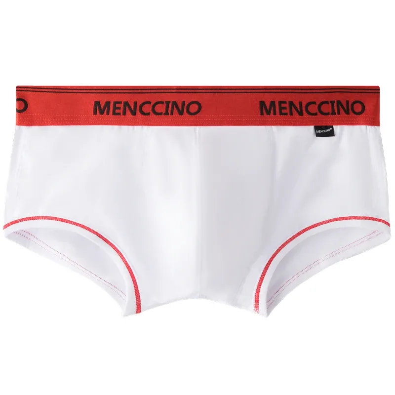 3pcs/lot cotton men's boxers solid color underwear men's low waisted breathable young — image 6
