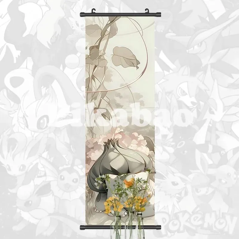 Printed Poster Anime Wall Artwork Greninja Pictures Gardevoir Painting Canvas Pikachu Hanging Scrolls Home Room Decor