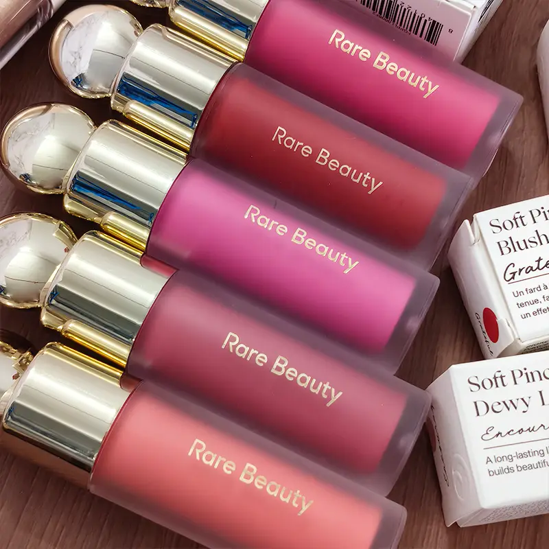 Rare Beauty Makeup Cheek Blush Cream Blusher Stick Bliss Encourage Lipstick New Happy Hope Worth Love Lip Gloss Brand Cosmetics — image 2