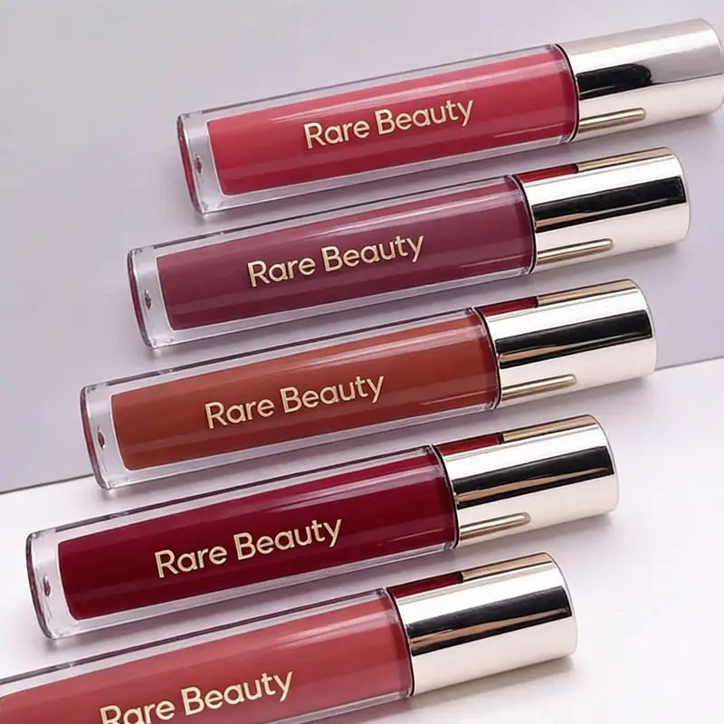 Rare Beauty Lipstick Lip Gloss Combination Set with Fine Sparkling Texture Moisturizing Lips Soft Smooth Moisturizes The Lips — image 2