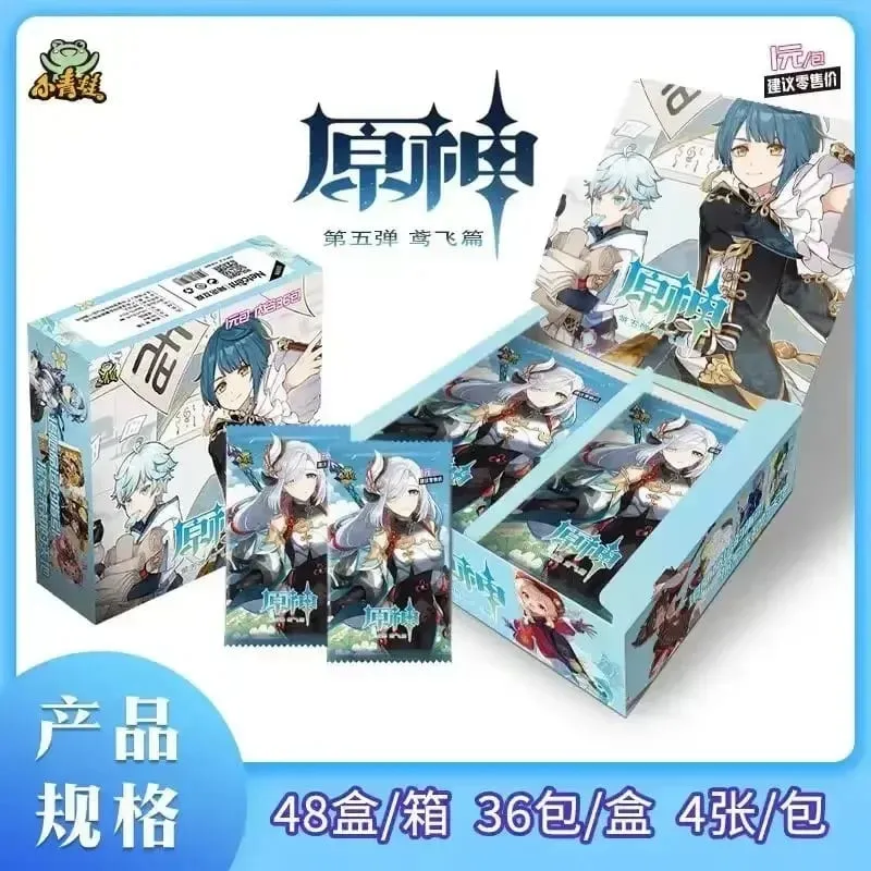 Game Genshin impact Card Anime TCG Collection Pack Booster Box Rare SSR Anime Collectible Card Family Table Game Card Toy — image 11