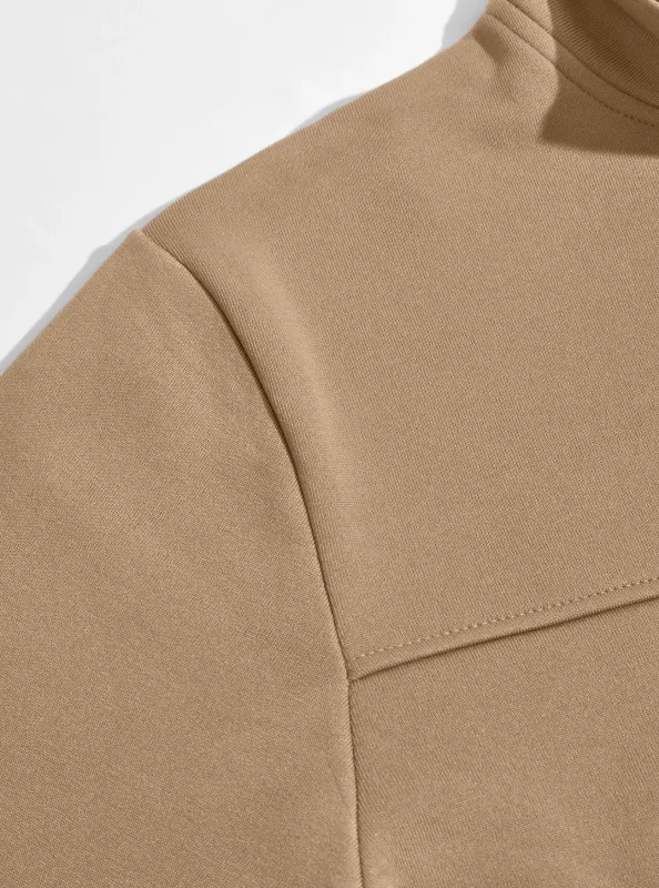 Four Seasons men's full-zip soft-shell jacket with stand-up collar, side pockets, long sleeves and relaxed casual style — image 2